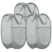 3 Pack Collapsible Laundry Basket Strong Mesh Pop Up Laundry Hamper for Laund...