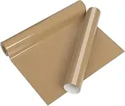 Camel PU Heat Transfer Vinyl 10 inch by 5 feet Iron on HTV for for T Shirts Garments Bags and Other Fabrics(10"x60")