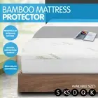 Laura Hill Fitted Bamboo Mattress Protector Underlay Queen King Single Size