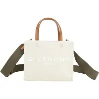 在飛比找Yahoo奇摩購物中心優惠-GIVENCHY G-Tote 字母印花帆布手提/斜背托特包