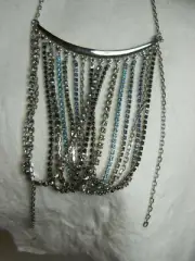 SWAROVSKI® signed SWAN "DRAMA/Cry" CRYSTAL NECKLACE New # 910875 silver $255