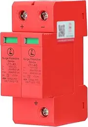 Daseeme Plug-in Type Solar Photovoltaic Power Surge Protector Surge Protectives Device 2P-40KA-DC1000V Surge Voltage Protections Tool