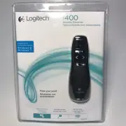 Logitech New R400 Presenter Remote Control & Laser Pointer 910-001354.