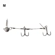 Pike Stinger Fishing Rig Treble Hook Center Pin Connector Set Corkscrew Stingers