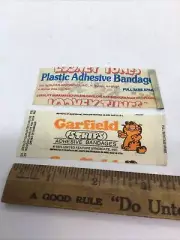 Vintage Garfield Bandaids Looney Tunes Adhesive Bandages Still In Package