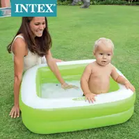 在飛比找樂天市場購物網優惠-57100 雙層方形球池兒童充氣游泳池家庭水池嬰兒沙池澡浴盆
