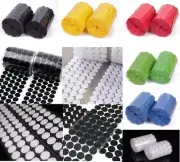 Hook & Loop Sticky Self Adhesive Dots Coins Circles Tape 8, 10, 15, 20, 25, 30mm
