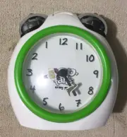 Reverse Talking Alarm Clock w/ goofy backwards mov’t (runs countercl0ckwise)