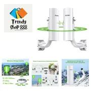 Gigabit Wireless Bridge with Mounts, Point to Point/Multipoint WiFi Bridges,O...