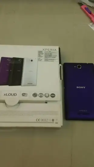 全新手機 sony xperia c c2305 3G line 附盒裝