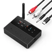 Bluetooth Transmitter for TV, Bluetooth 5.3 Transmitter Receiver, 2 in 1 AUX ...
