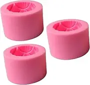 COHEALI 3 Pcs Silicone Mold Beeswax Candle Molds Pillar Soap Molds Cake Molds for Baking Machine Bakeware Cake Pop Mold Wax Melt Containers Rectangle Soap Mold Bread Tin Pink