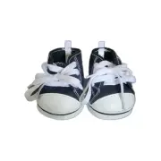 Build A Bear Black/White High Top Lace Sneakers