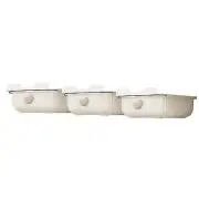 (White 3-Piece) 3Pcs Underwear Storage Box Bra Underwear Socks Closet Organiz HG