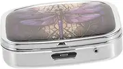 WATIIFUFU Portable Travel Storage Case for Pills Compact Organizer with Two for Daily Use Lightweight and Durable Design for Home Go Accessories