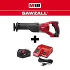 M18 18V Lithium-Ion Cordless SAWZALL Reciprocating Saw with M18 Starter Kit (1)