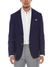 TailorByrd Solid Linen-Blend Sportcoat