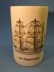 Porcelain Drink GLASS ~ Thomas - GERMANY ~ 1865 Persistance Antique Sailing Ship