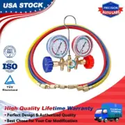 NEW Manifold Gauge Set HVAC AC Service Gauge Kit Service Charging Hose 2500PSI