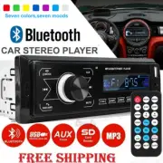 Touch Screen Bluetooth Car Stereo FM Aux Input Receiver SD USB MP3 Radio Player