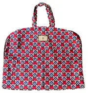 GUCCI - Red & Blue Geometric G Travel Garment Bag Linen - 27” x 43” - Authentic