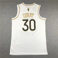 在飛比找蝦皮商城精選優惠-23賽季NBA勇士隊球衣 Curry球衣白金版 刺繡球衣 3