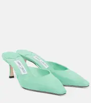 [Jimmy Choo] Jimmy Choo Vivi 65 suede mules AU 7 green