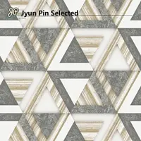 在飛比找momo購物網優惠-【Jyun Pin 駿品裝修】嚴選壁紙幾何圖形壁紙/6坪(連