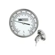 1Ngc3 Bimetal Thermometer, 5 In Dial, 0 To 240F, Stem Dia.: 1/4 In
