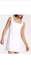 Calia Bodysuit Dress Mini Shift White Sz XL Inspire Scoop Back Built In Pockets