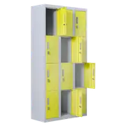 12-Door Locker for Office Gym Shed School Home Storage - Padlock-operated