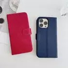PU Leather Flip Wallet Phone Case for iPhone 16 15 14 13 12 11 Pro Max XR 7 8 SE