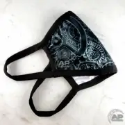 AP Bands Movement Gear Washable Reusable Watch Face Mask Covering Black UNISEX
