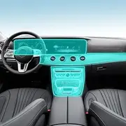 Car Interior Film Dashboard Piano Board Shift Center Console Anti-Scratch Transparent TPU Protection Film Accessories，for Mercedes Benz W218 CLS 2018 (Style D for RHD)