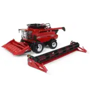 1/64 Prestige Case IH 7150 Combine w/ Corn & Grain Headers ERTL 44243 ZFN44243