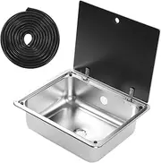 304 Stainless Steel Kitchen Sink with Smooth Surface for RV Yacht Bathroom Featuring Fast Discharge Modern Style Proof Easy Clean and Unique Design