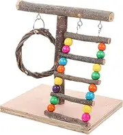 Generic Interactive Bird Playground Perch Platform for Parrots Durable Bird Training Perch Household Cage Accessory for Parakeets and Birds Creative Design