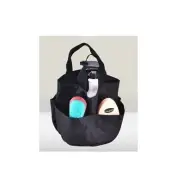 Horse grooming tote Bag Showman Black Nylon Mesh Bottom and Two Handles