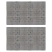 Plastic Mesh Canvas Sheet 50x33cm/20x13inch Black Plastic Blank Canvas,Pack of 2