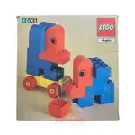 公主樂糕殿 LEGO 樂高 絕版 盒裝 全新 1976年 531 DUPLO 得寶 大象 拖車 牽繩 基本磚 動物