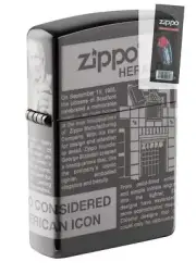 Zippo 49049 Newsprint Design 360 Degree Laser Engrave Lighter + FLINT PACK