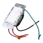 Sleek White Embedded Panel 125V 15A Dimmer Switch for LED and Halogen Lamps
