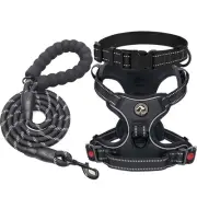 Dog Harness, No-Pull Pet Harness with 2 Leash Clips, Adjustable Soft Padded D...