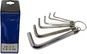 ARNDT Germany Security Hex Key Set 2.5mm-8mm (6PCS) | Double Holes Security Allen Keys | Tamper Proof Hex Key Set | Chromium Vanadium Zinc Plated Steel