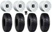 KMC Impact 15" Wheels Machined 30" Intersect Tires RZR XP 1000 / PRO XP