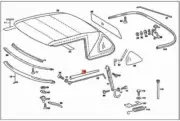 New Genuine Mercedes-Benz Hardtop Insulation Strip Folding Top OE 1077780297