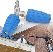 EEEKit Dual Turbo Nozzle Pressure Washer, 360° Rotating Twin Power Washer Nozzle, Pressure Washer Spray Turbo Nozzle, 1/4" Quick Connect, 4000 PSI, 4-6 GPM, 2.0 Orifice