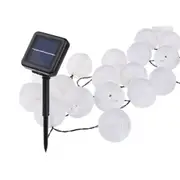 10LEDs Solar Lantern Shape String Light for Landscape Yard Outdoor Decor Solar 10 Lights - White Lantern