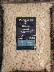 PureCaps USA - Empty Clear Gelatin Capsules Size 00 1000 Empty Separated Gel ...
