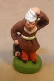 NEW Man with lantern, Carbonel Chip for Santons Marcel Carbonel Chip